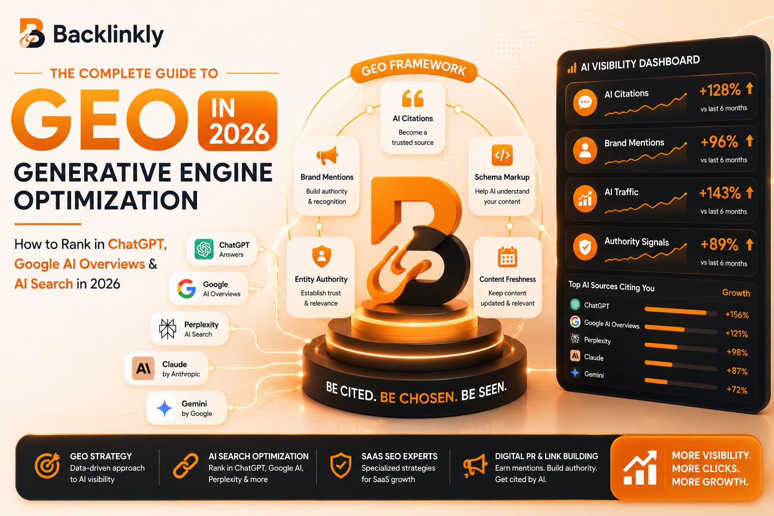The Complete Guide to Generative Engine Optimization (GEO): How to Rank in ChatGPT, Google AI Overviews & AI Search in 2026